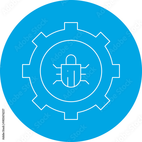 Bug Fixing icon single vector illustration