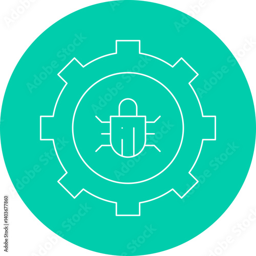 Bug Fixing icon single vector illustration