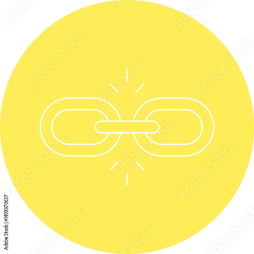 Link Building icon single vector illustration