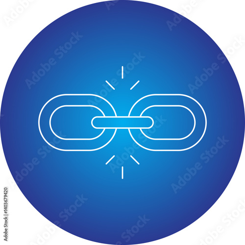 Link Building icon single vector illustration