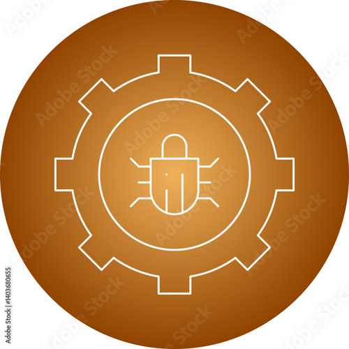 Bug Fixing icon single vector illustration