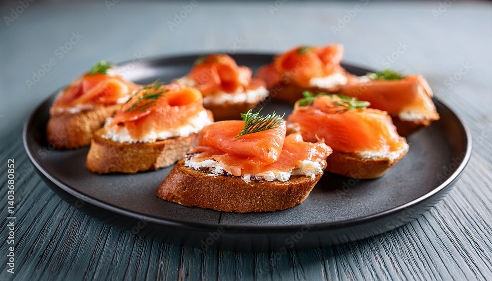 delicious appetizers featuring smoked salmon and cream cheese on toasted bread delicious appetizers featuring smoked salmon and cream cheese on toasted bread