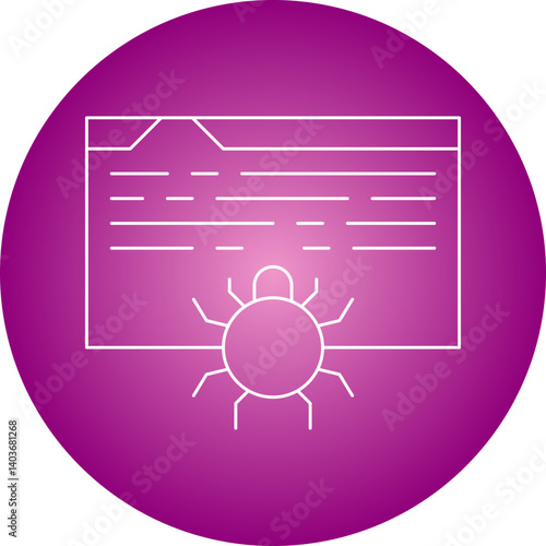 Web Crawler icon single vector illustration