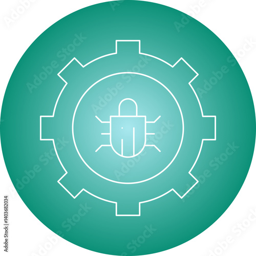 Bug Fixing icon single vector illustration