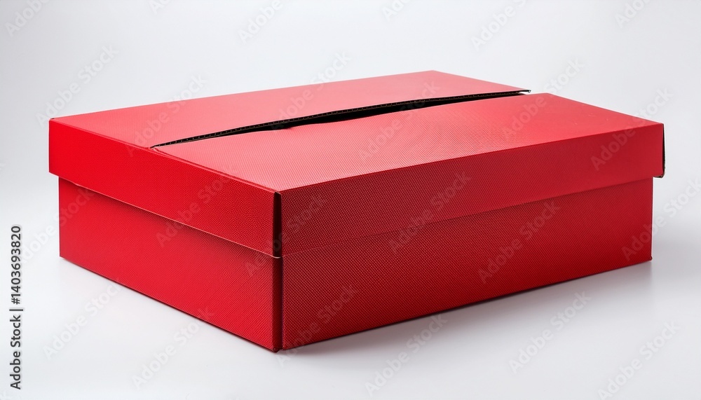 isolated red cardboard box on a white background for shipping and packaging isolated red cardboard box on a white background for shipping and packaging
