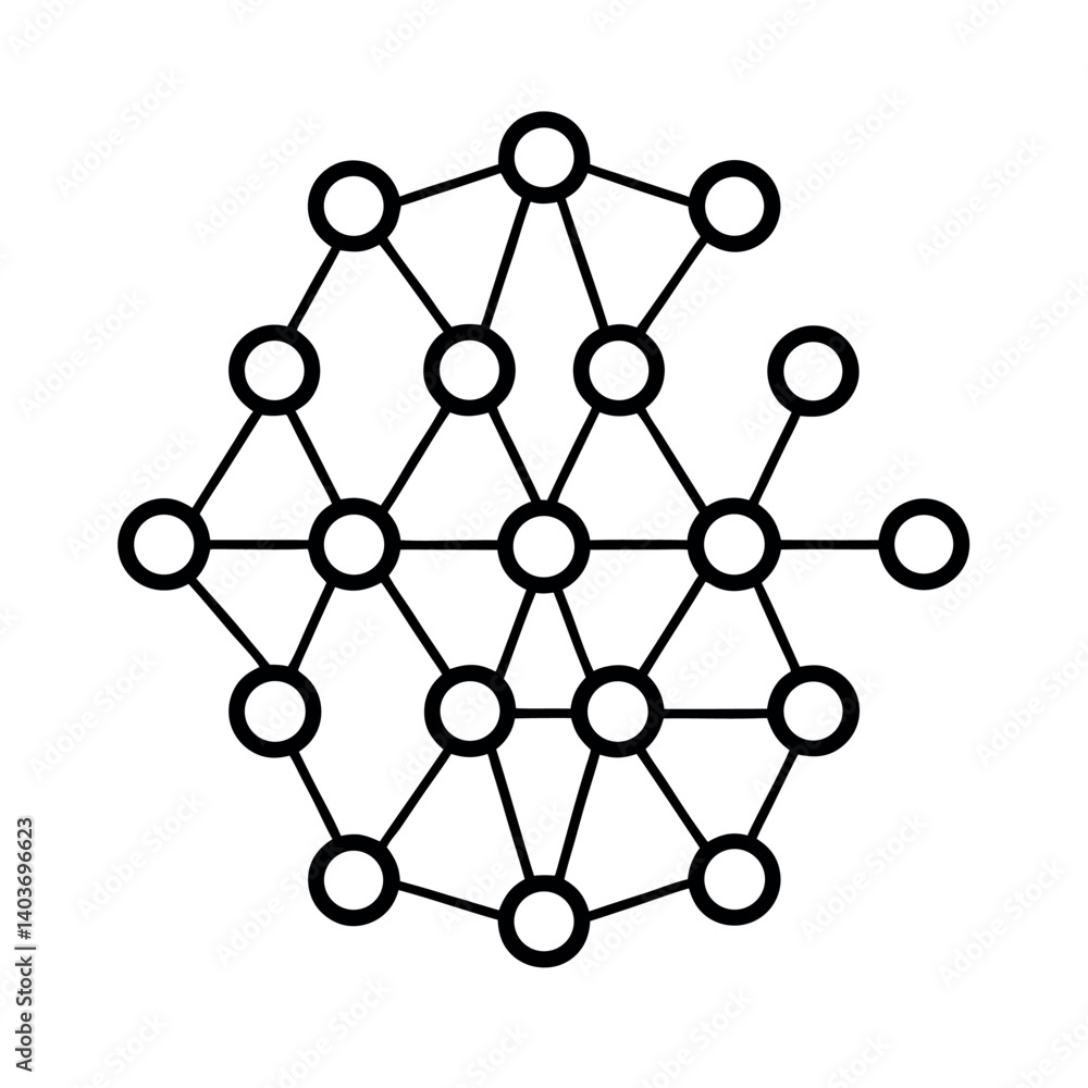 Complex interconnected network graphic design Complex interconnected network graphic design