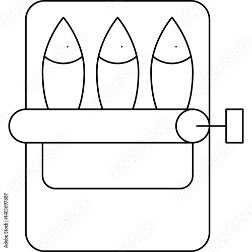 Sardines icon single vector illustration
