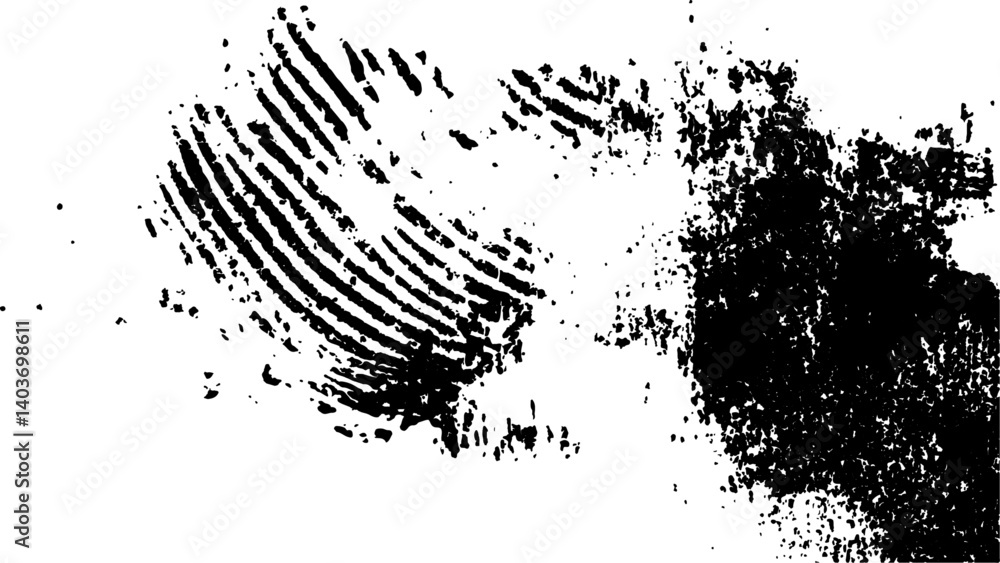 Abstract fingerprint design with a grunge texture, Vector white and black fingerprint texture. Black fingerprint on white Transparent background. Abstract fingerprint design with a grunge texture, Vector white and black fingerprint texture. Black fingerprint on white Transparent background.