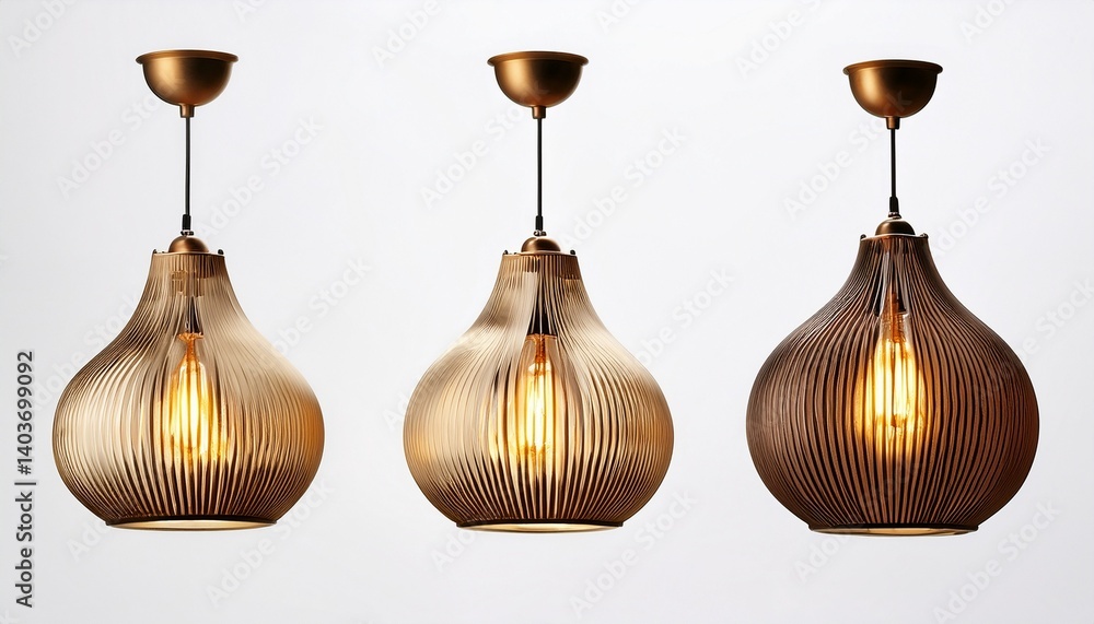 Obraz premium hanging lamp isolated on white or white background