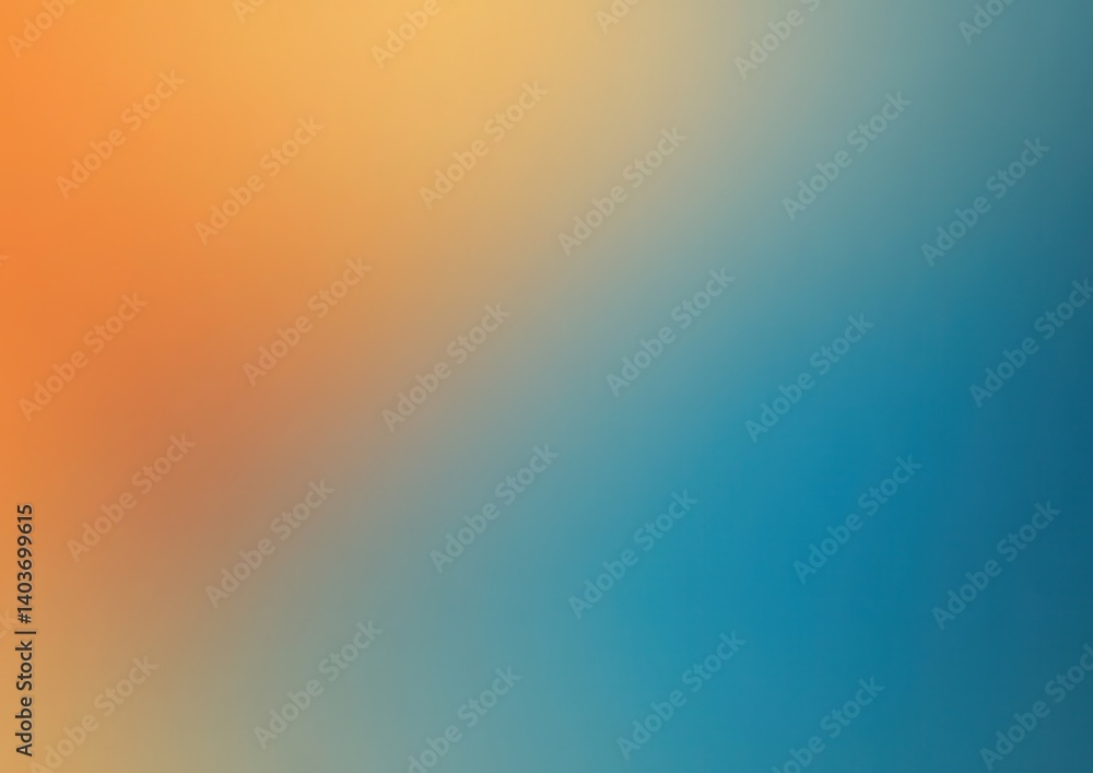 Abstract blended gradient of orange, beige, and teal. Soft, blurry color transition Abstract blended gradient of orange, beige, and teal. Soft, blurry color transition