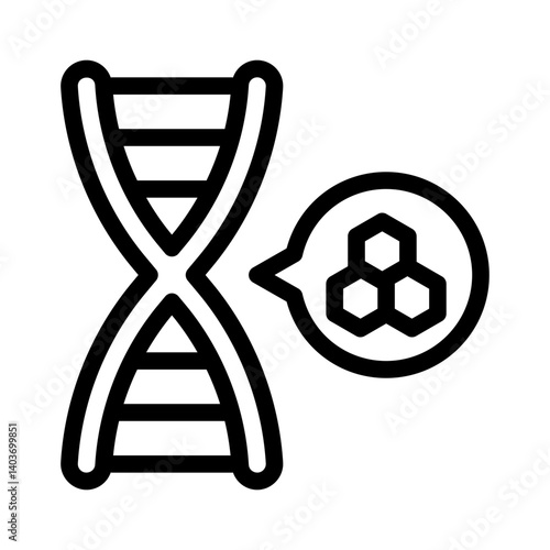 DNA line icon