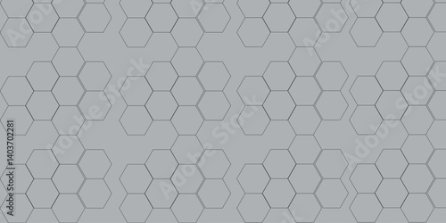 Abstract  honeycomb dark and grey.ideas for your design banners , book, Website work, stripes,3D Futuristic hexagonal geometric hexagon print texture  banner panorama mosaic gray background.