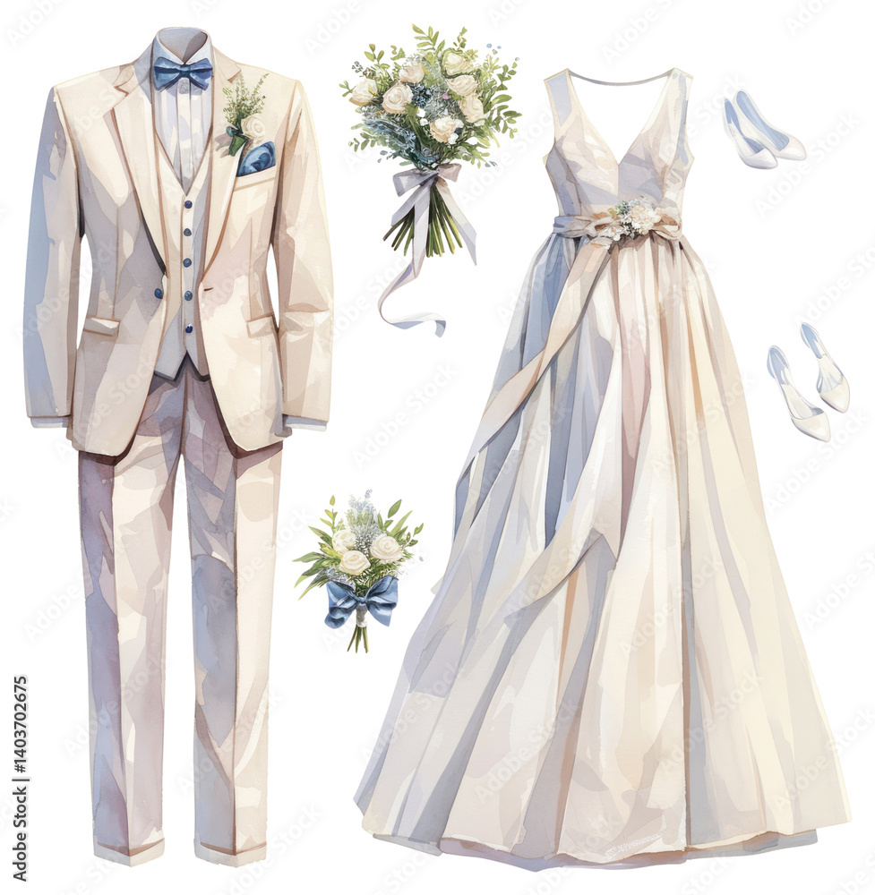 PNG Bride wedding suit clothing footwear apparel.
