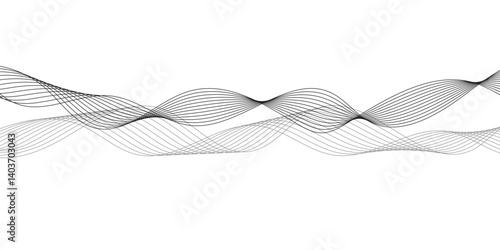  Abstract wave line for banner, wallpaper background with wave design.Abstract background with business lines.Dynamic flowing wave lines design element. Futuristic technology and sound wave pattern.