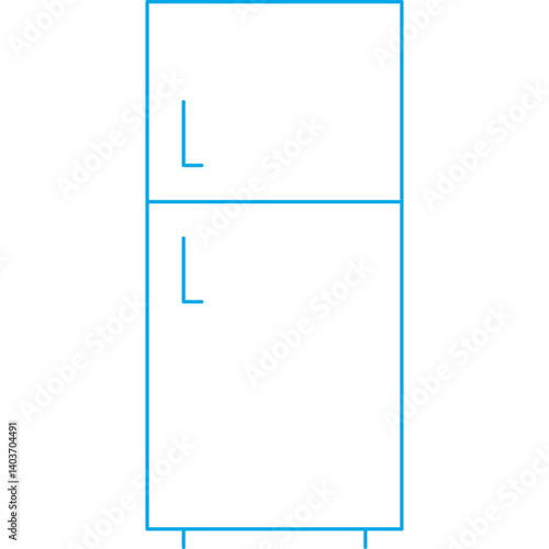 Fridge icon single vector illustration