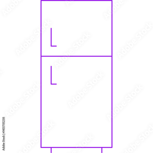 Fridge icon single vector illustration