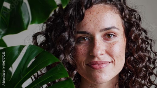 The Woman with Curly Hair