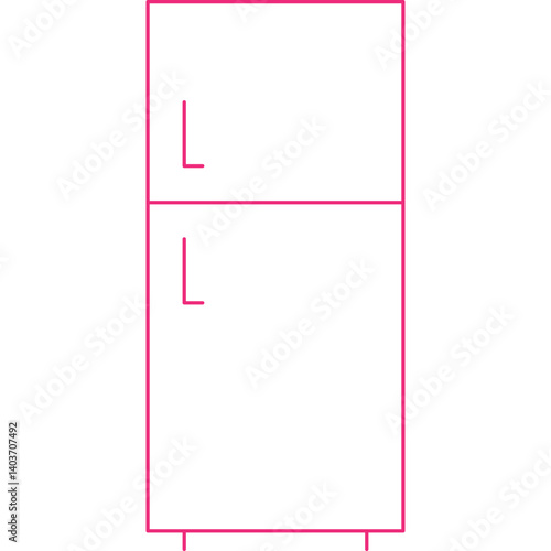Fridge icon single vector illustration