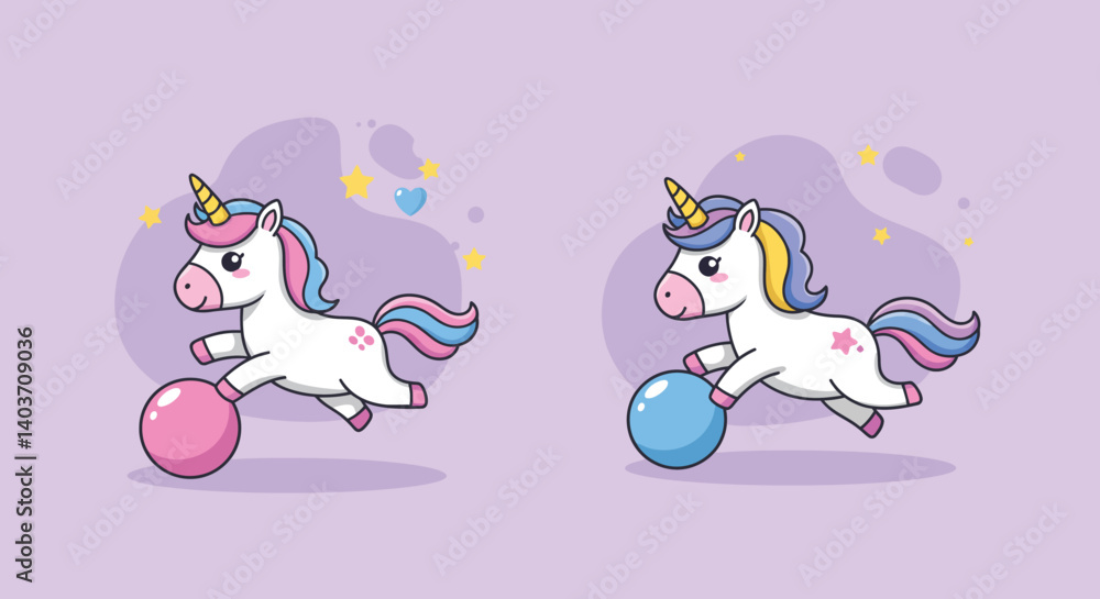 Obraz premium Cute mermaid playing a shell trumpet in minimal flat vector art