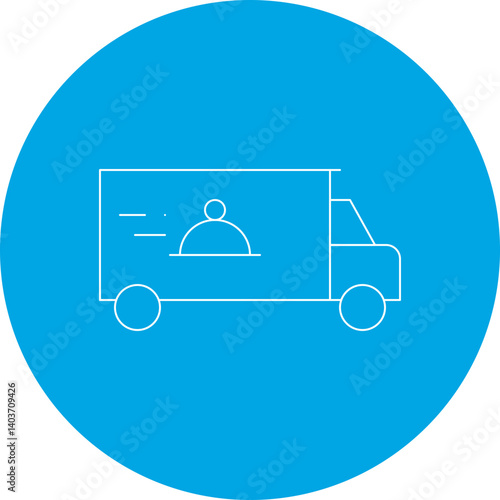 Food Delivery icon single vector illustration