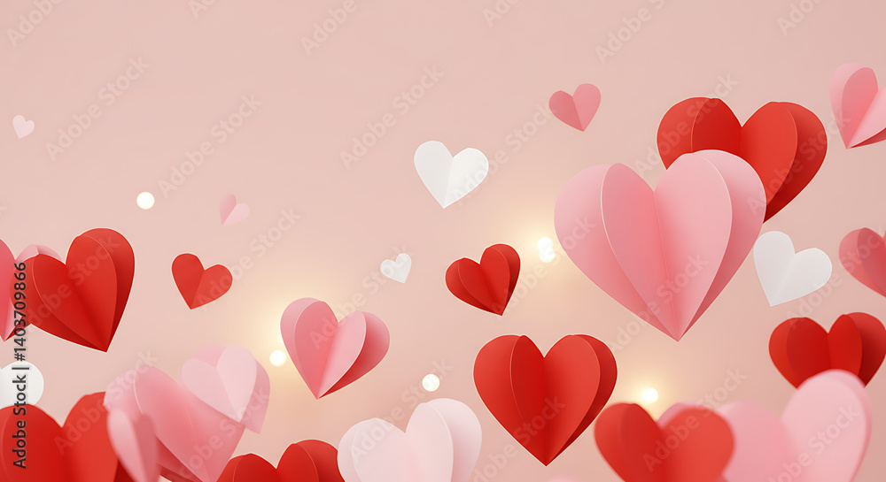 Tender Paper Hearts AI Generated Tender Paper Hearts AI Generated