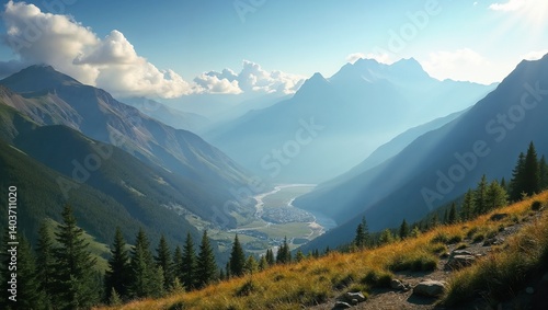 A Scenic Escape Through Mountains, Rivers, and Forested Peaks