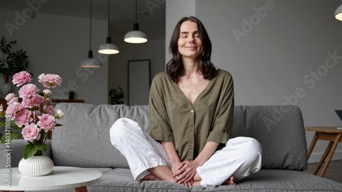 The Woman Sitting Peacefully