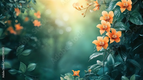 Beautiful flower pictures in the garden, flower background