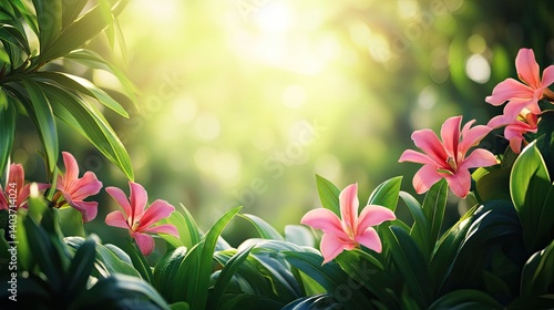 Beautiful flower pictures in the garden, flower background