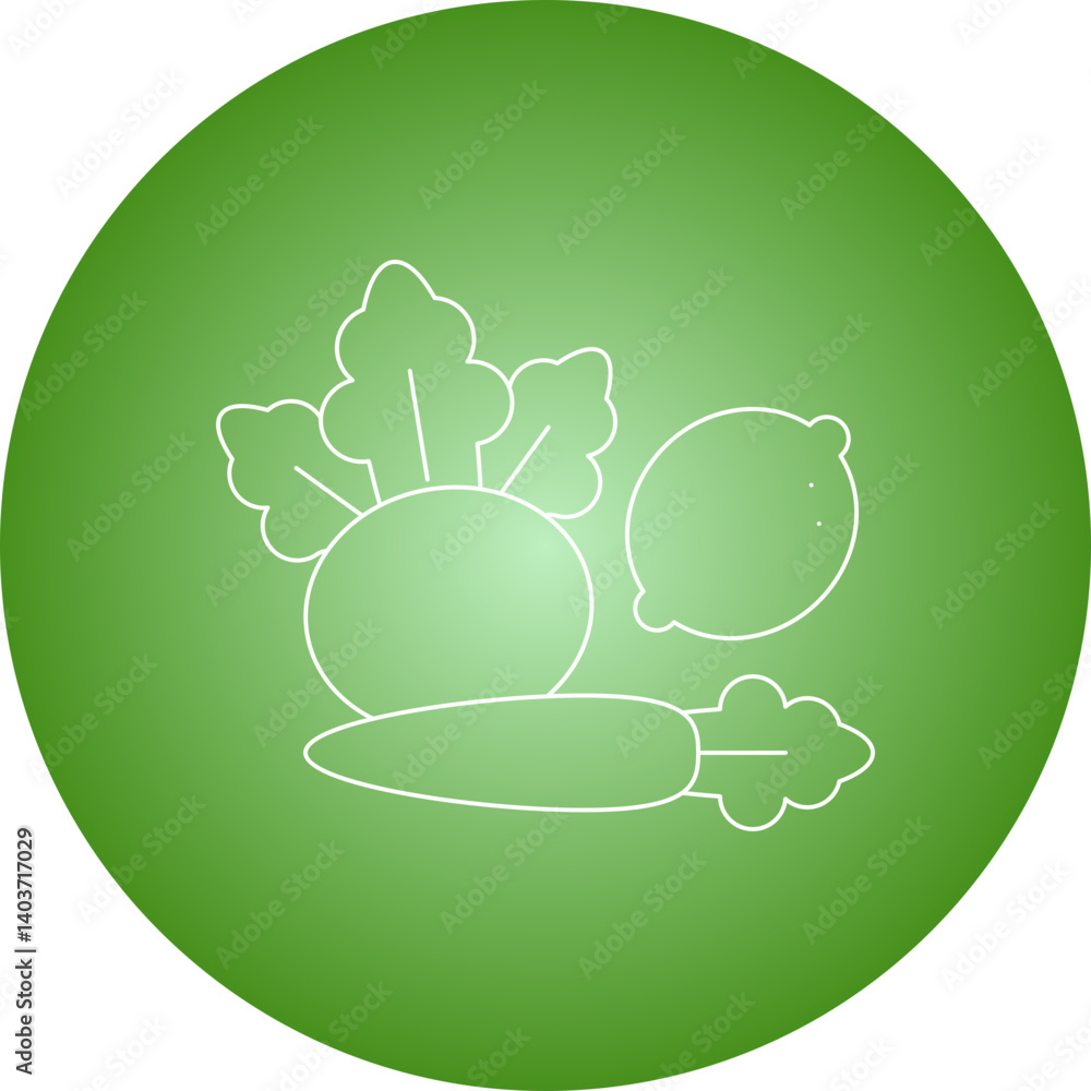 Vegetables single vector icon illustration Vegetables single vector icon illustration