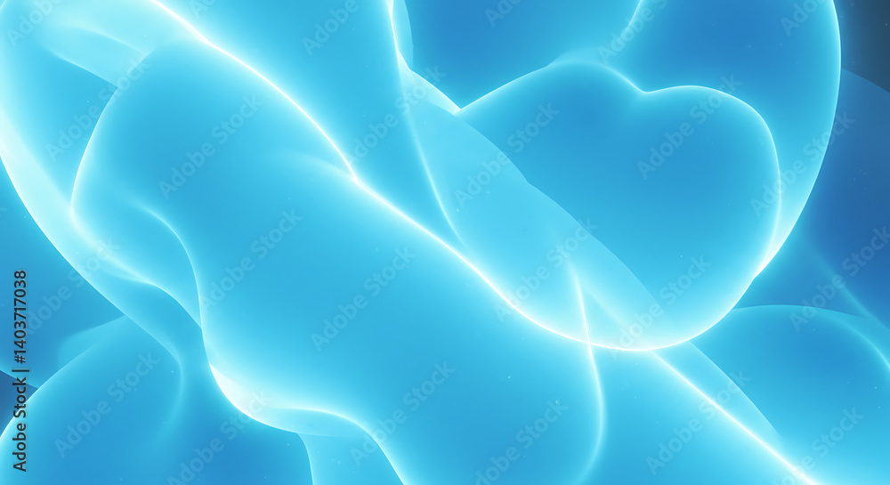 Obraz premium Celestial Currents AI Generated