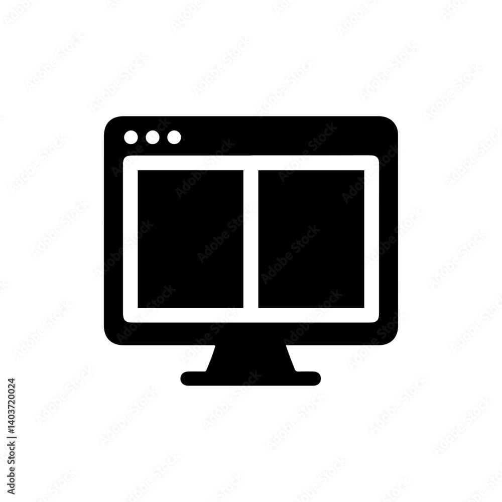Fullscreen icon representing screen or window maximization option Fullscreen icon representing screen or window maximization option