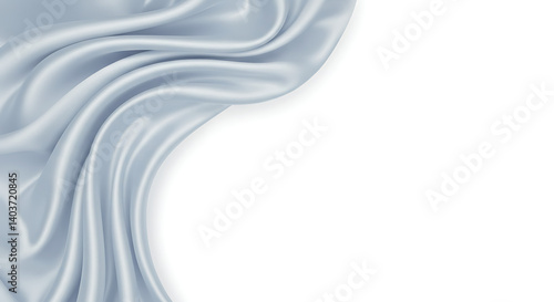 Silver Drape: Light and Shadow AI Generated