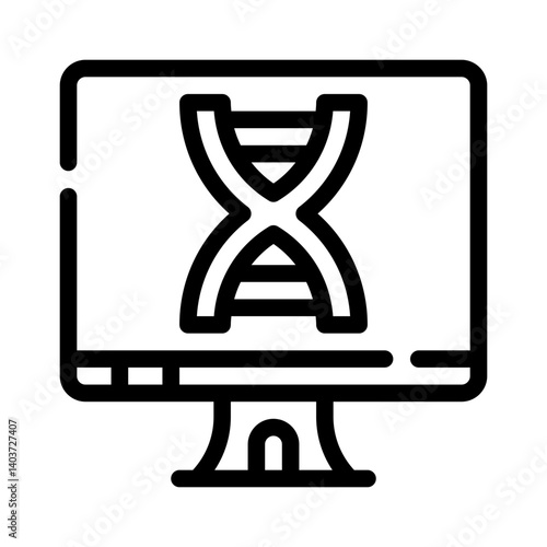chromosome line icon