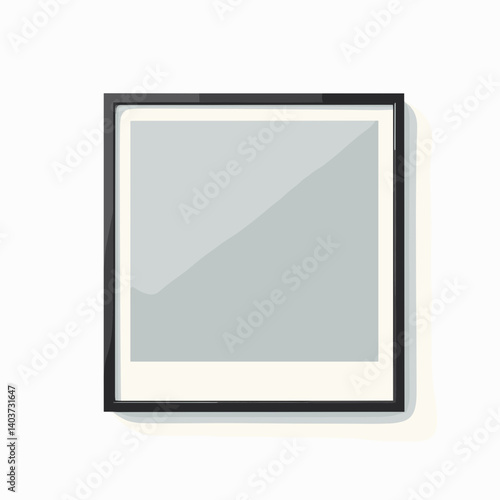 modern abstract art print with black frame  minimalist wall decor