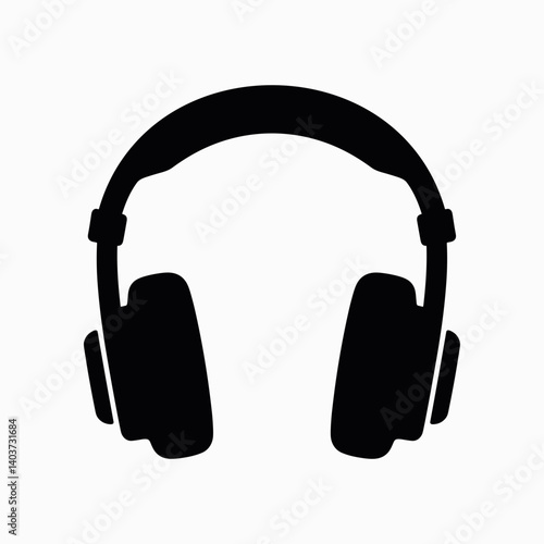 highquality overear headphones with adjustable ear cups  black and white