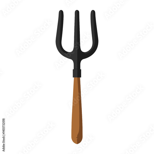 highquality black and brown gardening tool set with wooden handle
