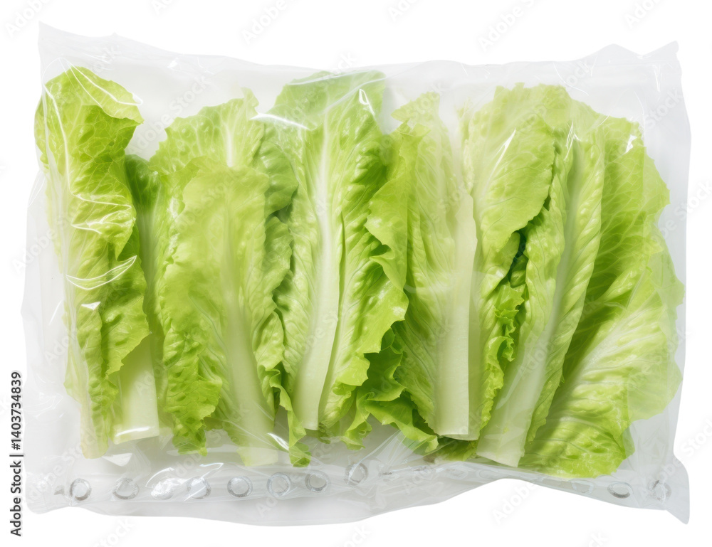 PNG Plastic wrapping over a lettuce vegetable plant food.