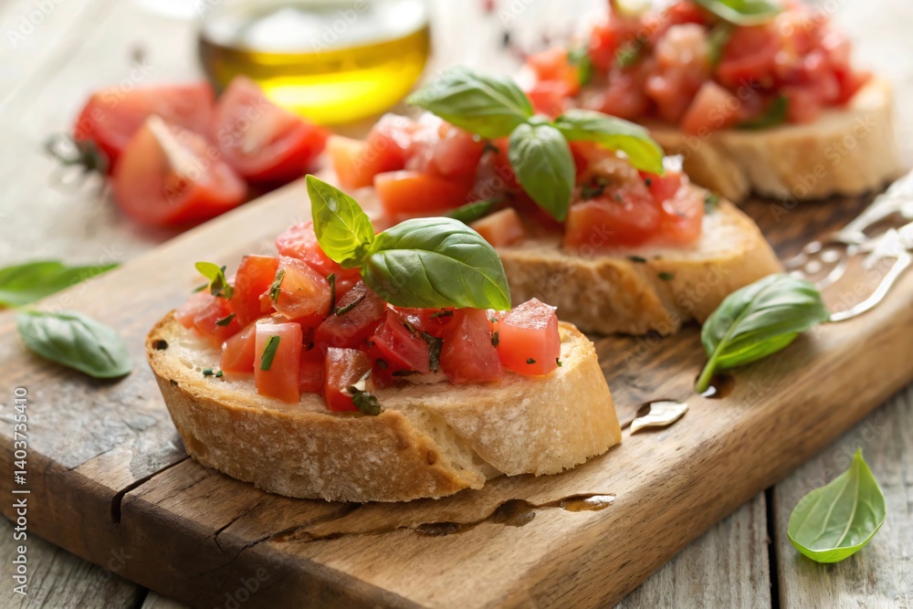 Classic Bruschetta with Fresh Tomatoes and Basil Classic Bruschetta with Fresh Tomatoes and Basil