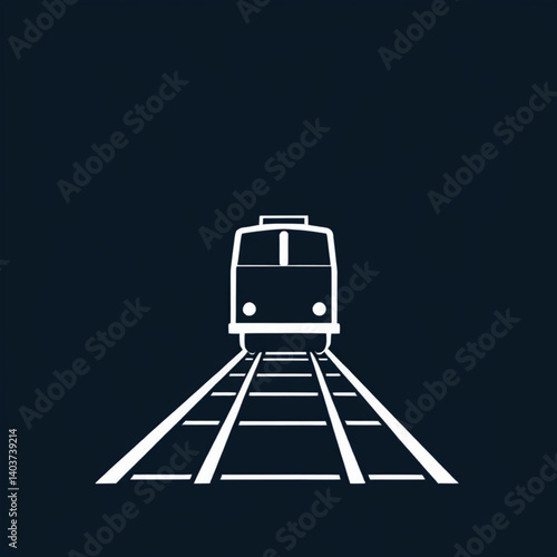 Train  railroad  subway flat icon