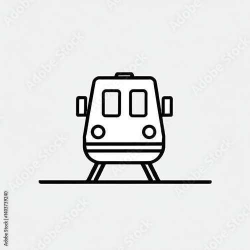 Train  railroad  subway flat icon