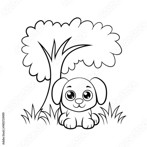 cute santa with magic wand add grass and a tree
