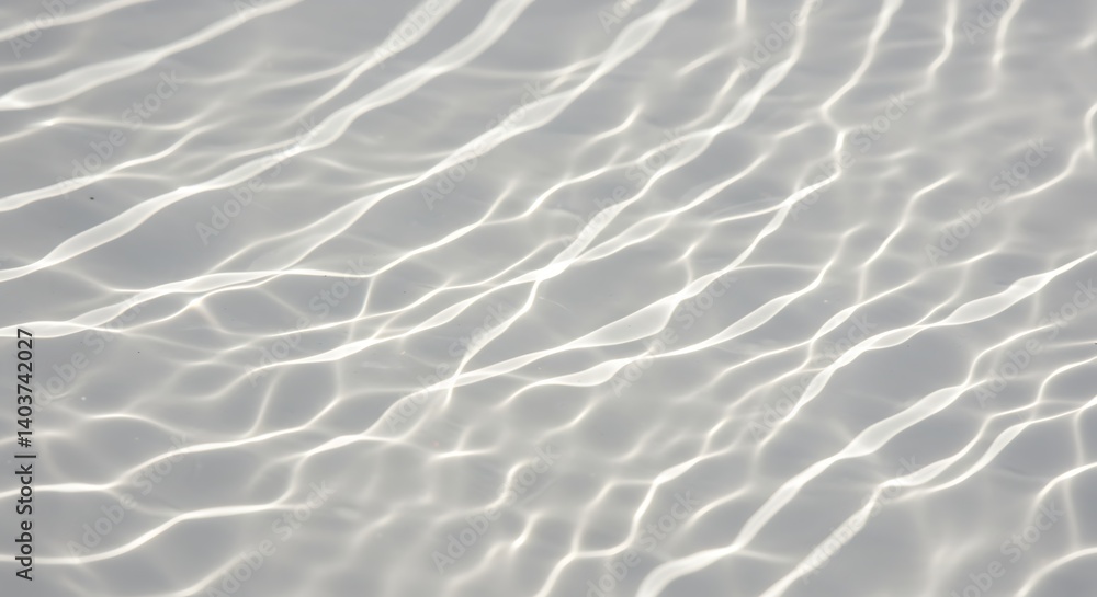 Obraz premium Water Surface Ripples with Light Caustics Abstract Background