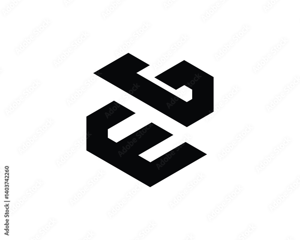 Initial EG Logo Polygon Shape Letter logo Design white background Initial EG Logo Polygon Shape Letter logo Design white background