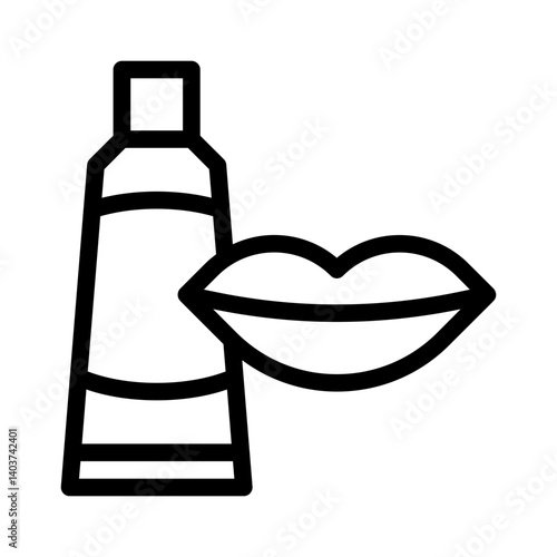 lip balm line icon
