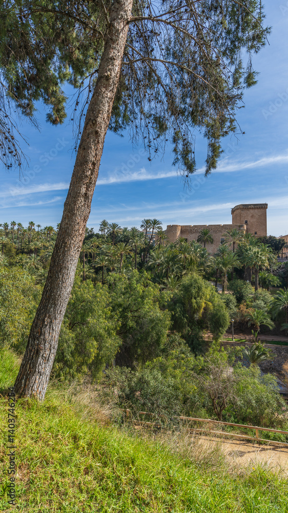 Fototapeta premium Altamira Palace or Elche Castle in Alicante.