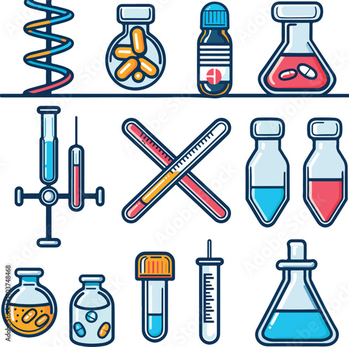 set of laboratory equipment