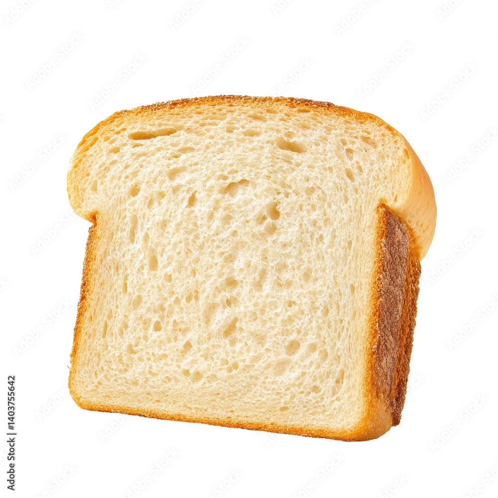 Freshly sliced white bread on a clean Transparent background ready for meals and snacks, white bread ready to eat on Freshly sliced white bread on a clean Transparent background ready for meals and snacks, white bread ready to eat on