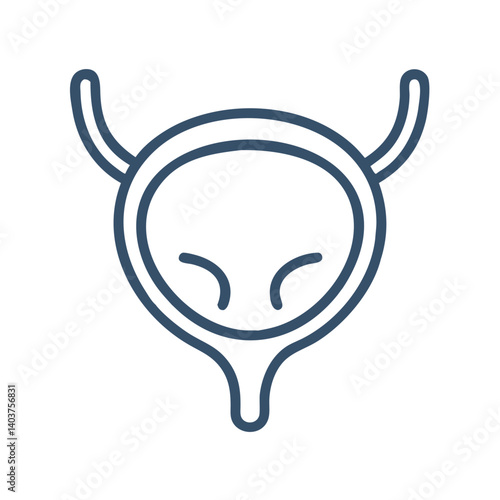 Bladder Icon Representing Urinary System Anatomy or Function