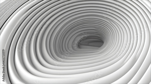 Hypnotic Vortex: An abstract, symmetrical vortex of concentric, undulating lines, drawing the eye into a captivating visual spiral, highlighting its rhythmic beauty and the illusion of depth.